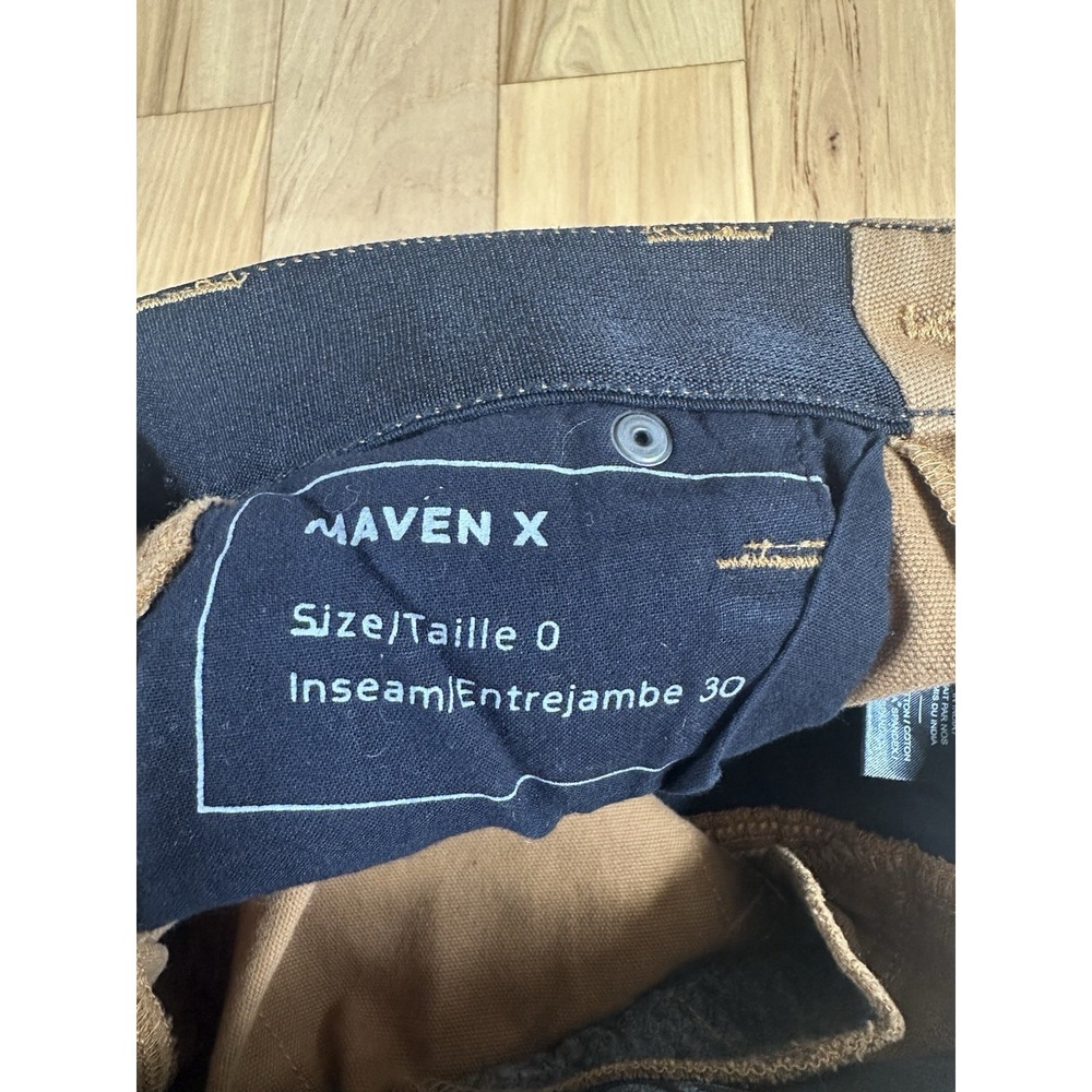 Dovetail Workwear Maven X Pants Women's 0/30 Saddle Brown Slim Canvas Utility - Picture 7 of 9